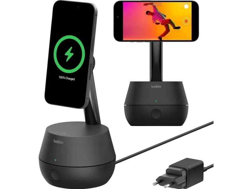 Belkin Stage MMA008 - Støttesystem - motoriseret magnetisk montering - med DockKit - table-top, stativ med ben