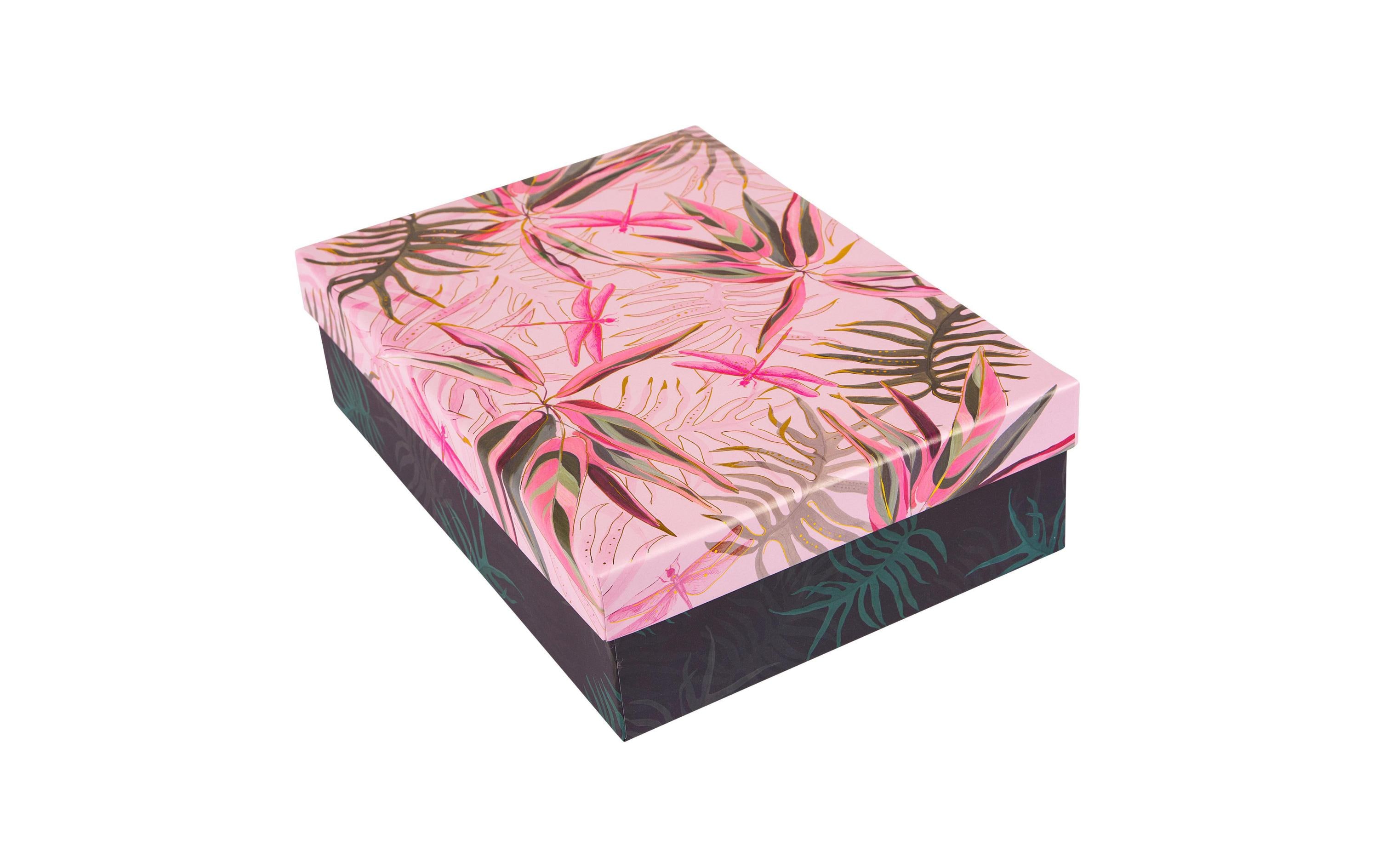 Geschenkbox Jungle Vibes 15.5 x 22 x 6.5 cm/18.5 x 26 x 7 cmGeschenkboxen Set