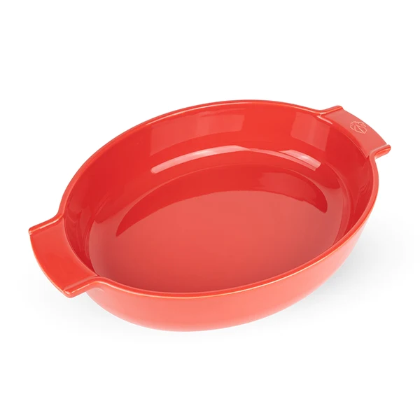 Plat à four ovale Appolia 40 cm rouge Peugeot
