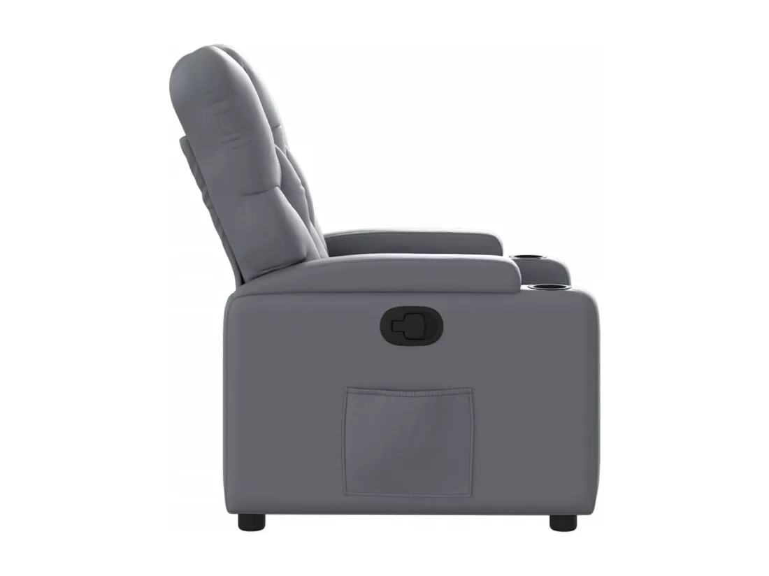 Fauteuil inclinable Gris Similicuir