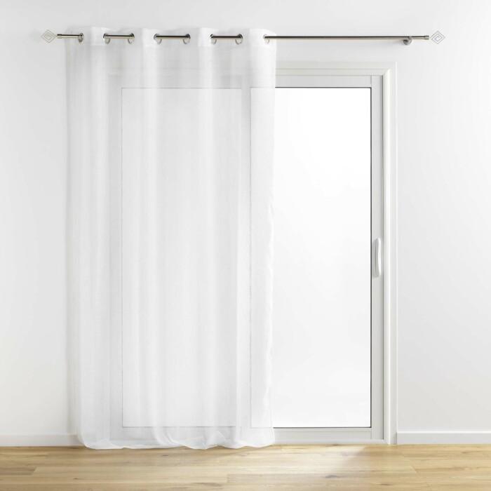 PANNEAU A OEILLETS 140X240CM FILS METAL SUNLINE BLANC ARGENT