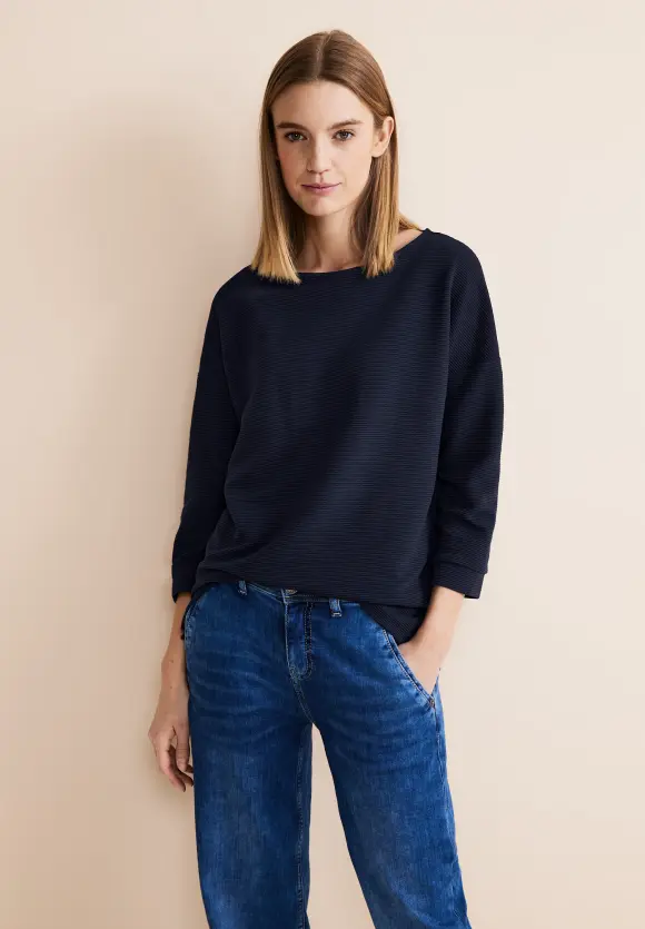 Struktur Mix Shirt - deep blue