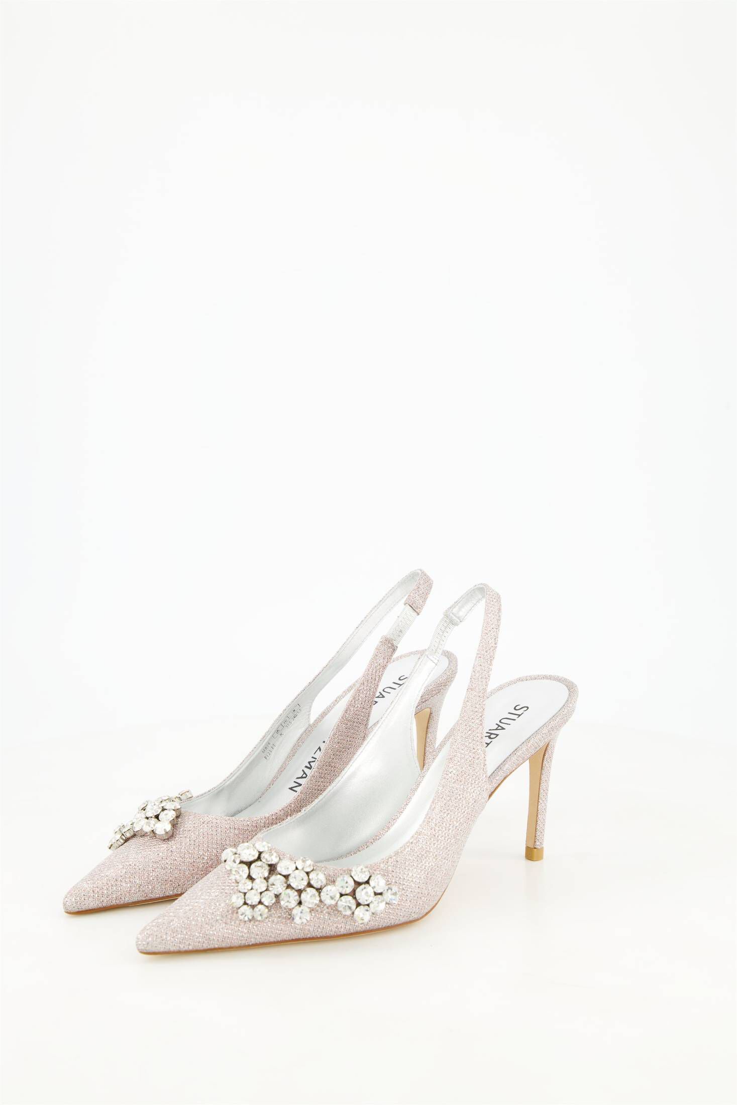 Stuart Weitzman| Damen Slingback Pumps STUART CRYSTAL FLEUR 85