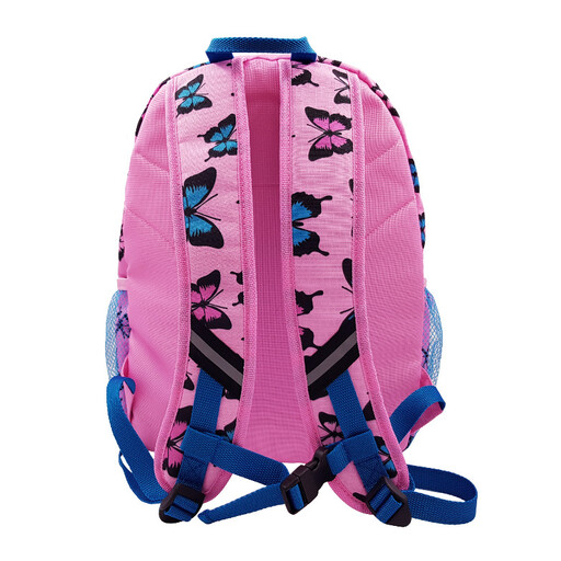 Mochila Krf rosa com borboletas