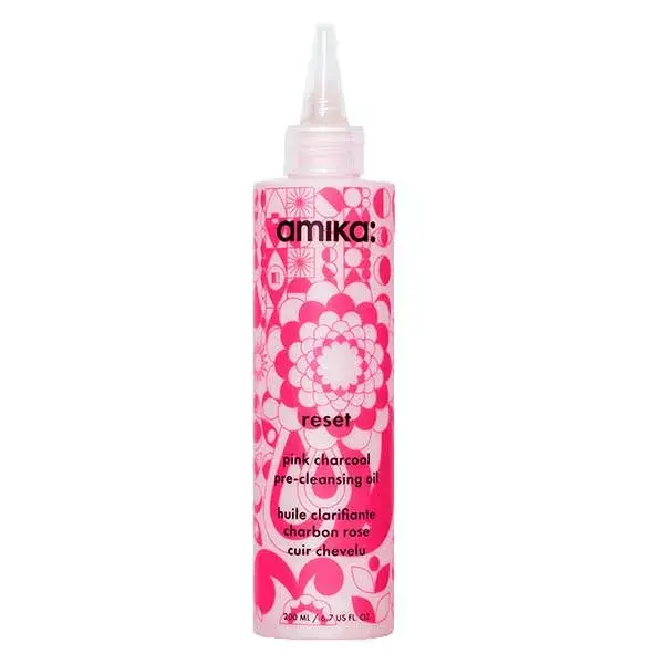 Óleo de Limpeza Facial Amika Reset com Carvão Rosa 200ml