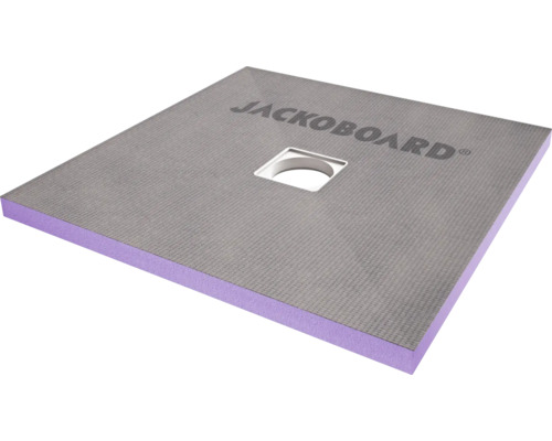 JACKOBOARD® Aqua betegelbaar douche-element 1500 mm x 1500 mm x 40 mm met centrale afvoer