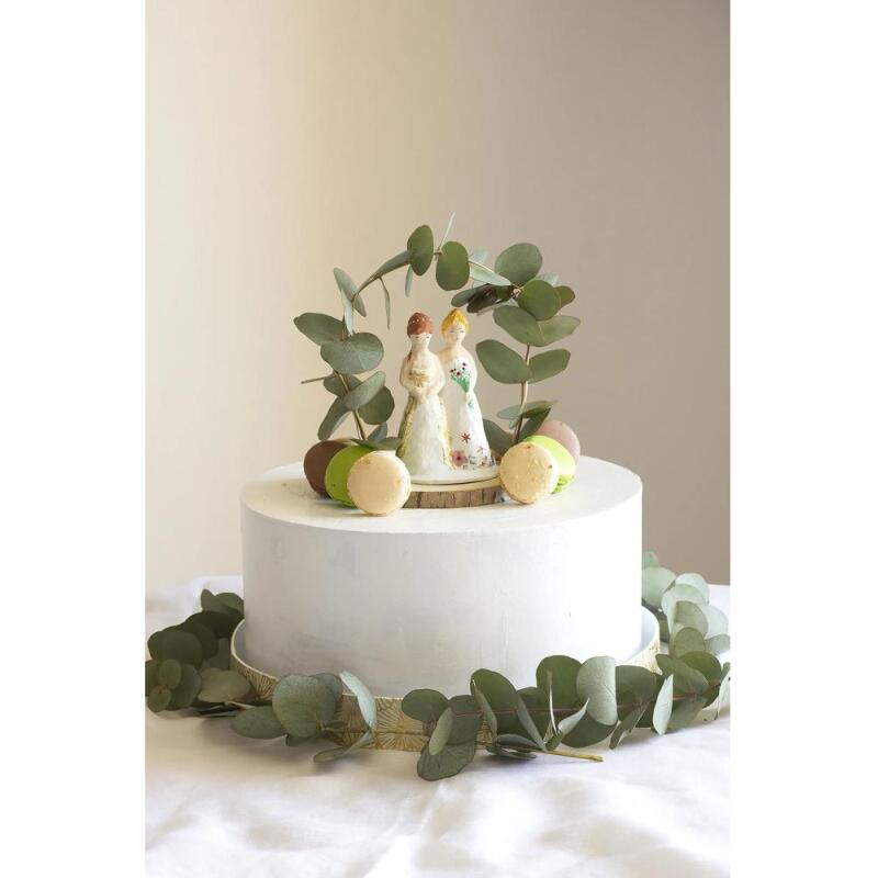 Figurines mariés : femme + femme - Kraft