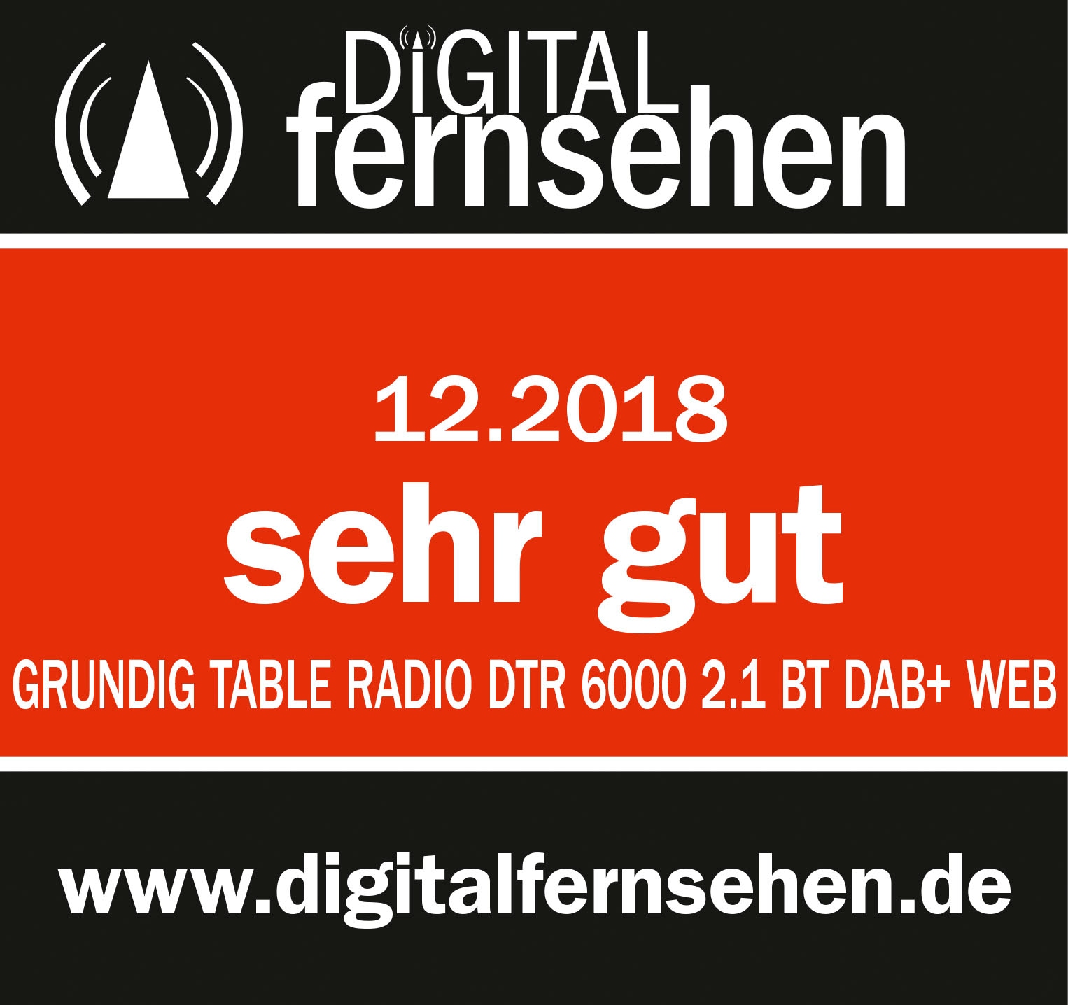 Grundig Digitalradio (DAB+) »DTR 6000 X« (Bluetooth | WLAN Digitalradio (DAB+) | FM-Tuner mit RDS | Internetradio 28 W)