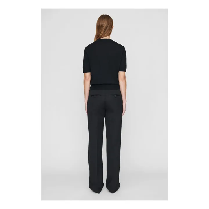 Anine Bing Pantalon Classic Laine | Noir