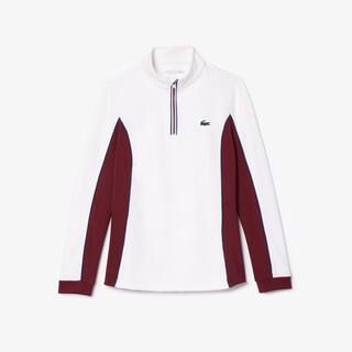 Sweatshirt slim fit Sport avec manches contrastées Sweatshirts - Blanc - Lacoste - Femme