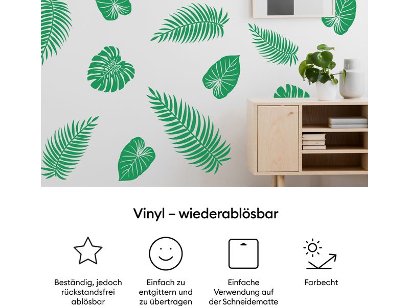 Cricut Vinylfolie wiederablösbar 30.5 x 122 cm, 1 Stück, Ma Selbstklebendes Vinyl Marineblau