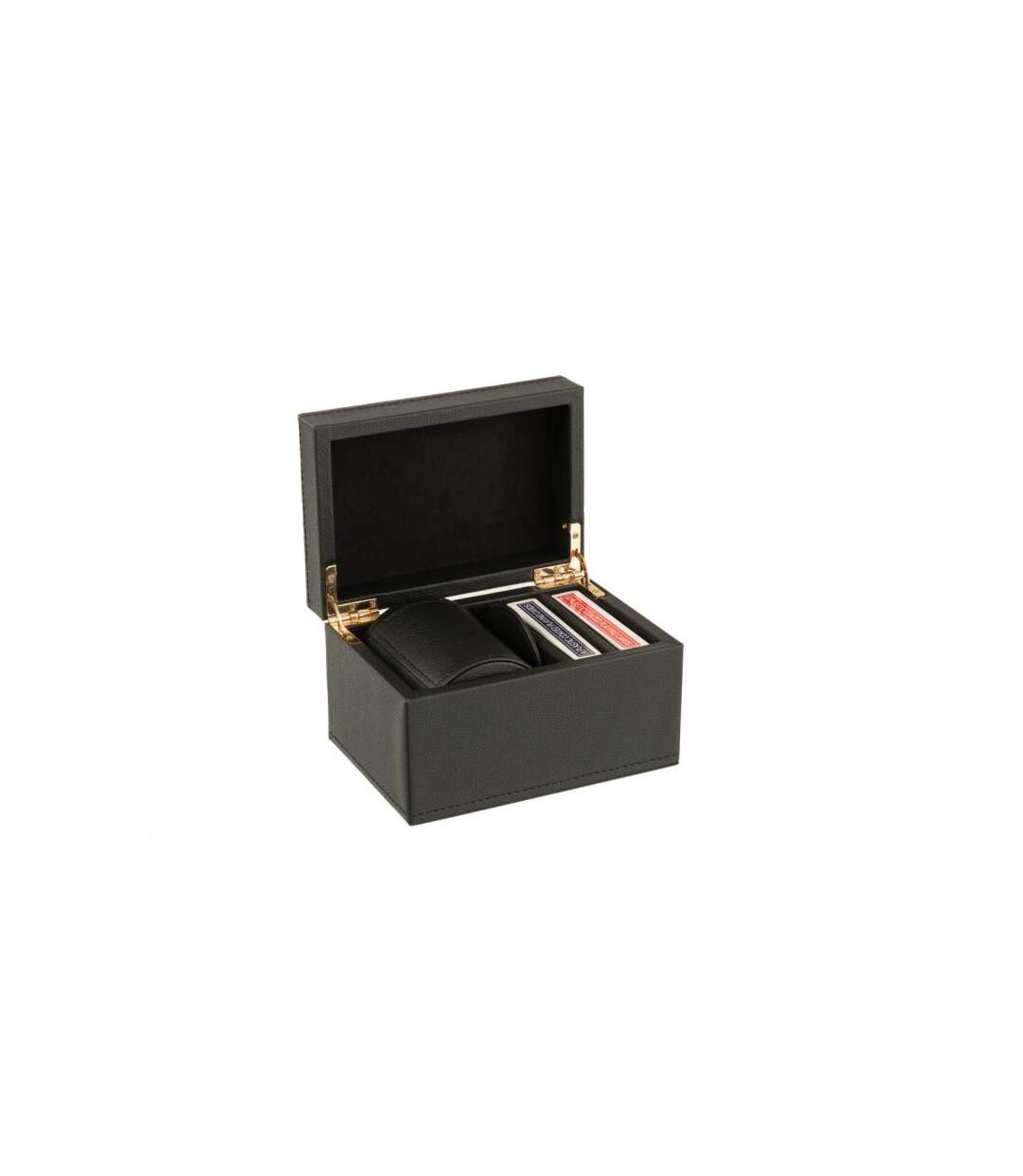 Paris Prix - Boîte Jeux De Cartes ezra 17cm Noir