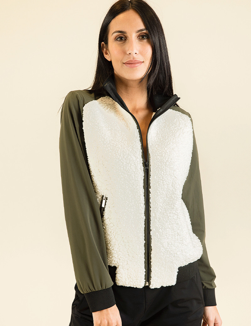 HBT GREEN PEAKS | BIMATIÈRE TOM VESTE FEMME KAKI