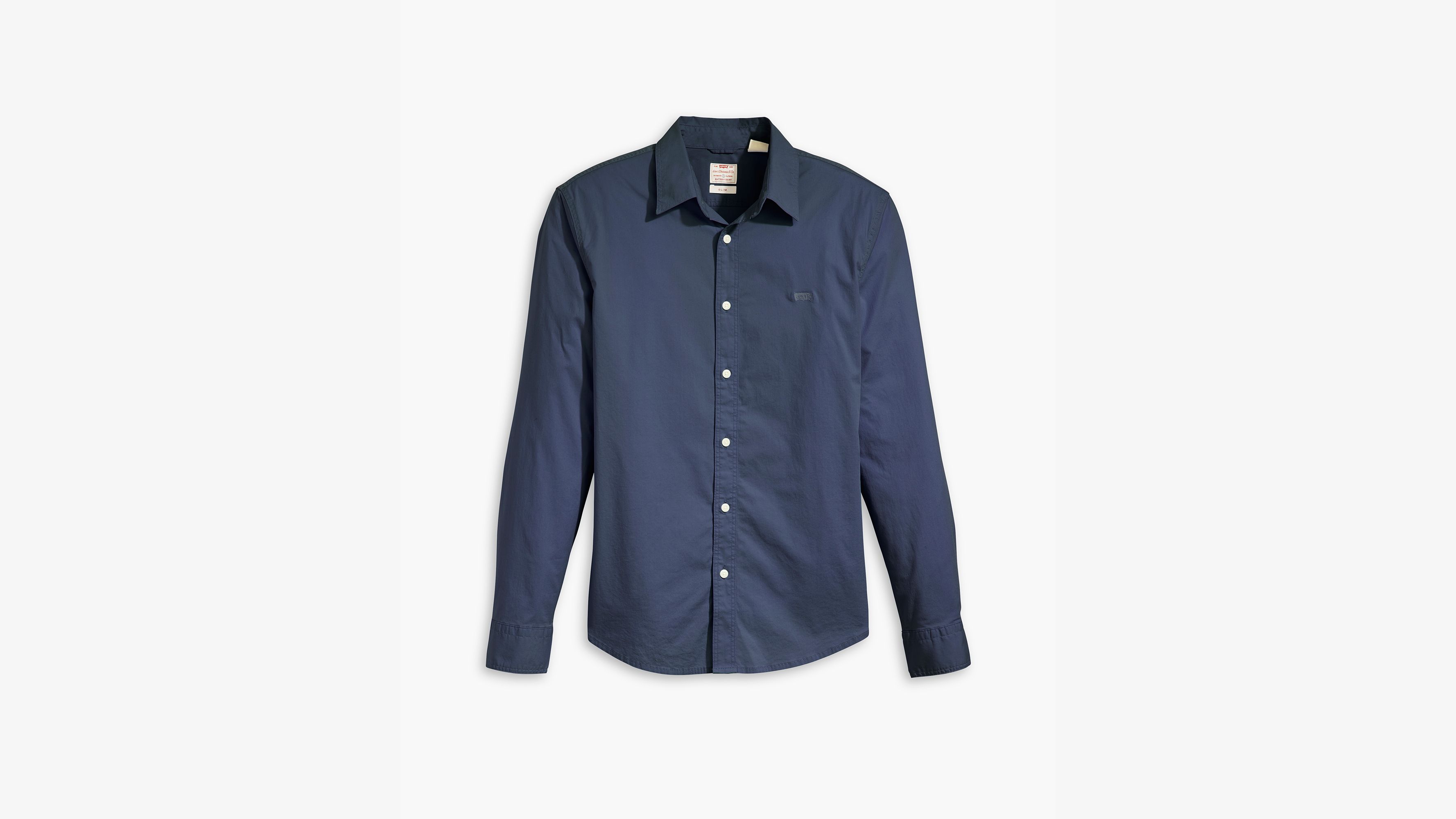 Chemise Battery slim Housemark - Naval Academy - Bleu