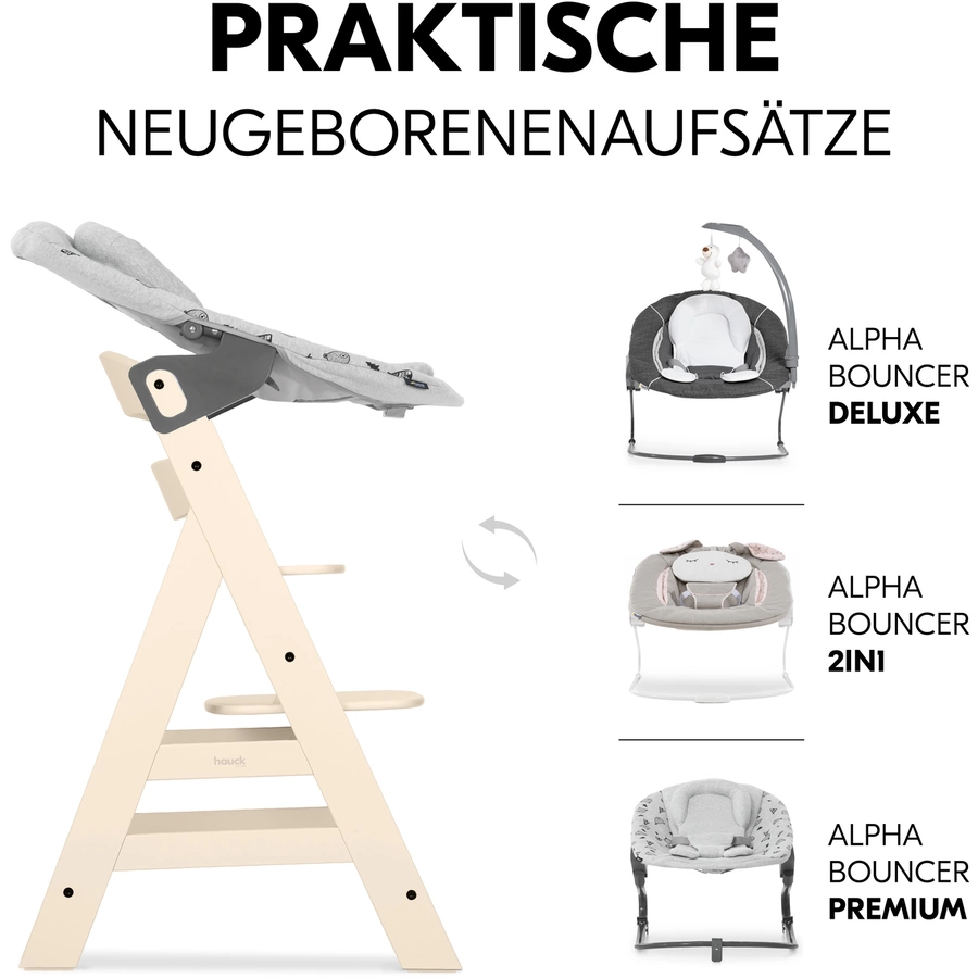 hauck Hochstuhl Alpha Plus Vanilla