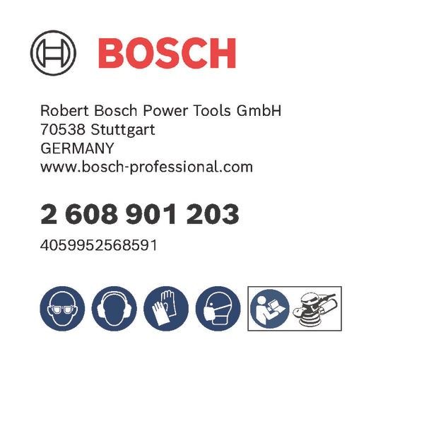 Bosch 2608901203 EXPERT M480 startpakket voor excenterschuurmachines 150 mm 7-delig