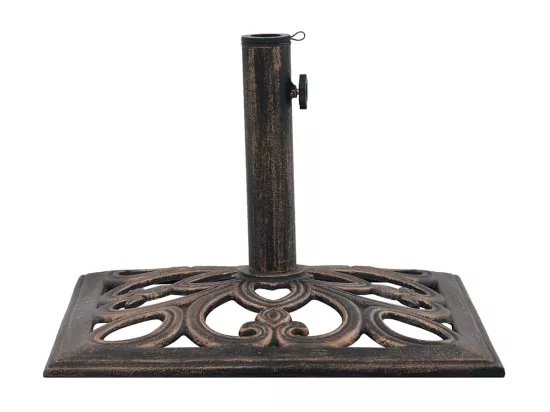 Socle de parasol Bronze 12 kg 49 cm Fonte