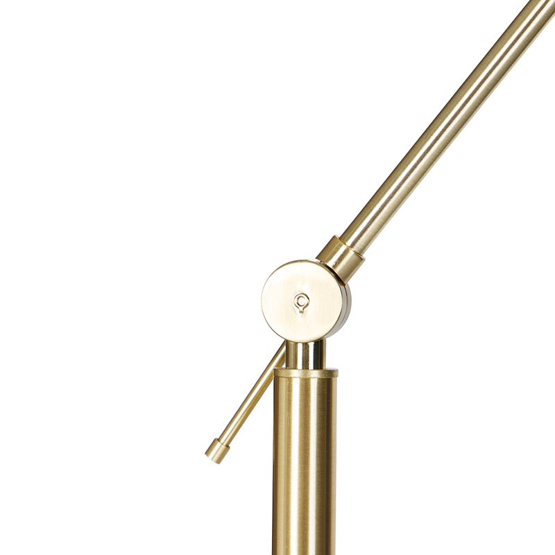 QAZQA - Moderne arm voor staande lamp Goud I Messing - Editor - Staal Langwerpig - LED Geschikt E27