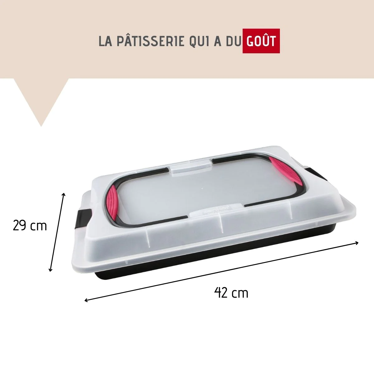 Plaque de cuisson 42 x 29 cm avec couvercle Special To Go Zenker