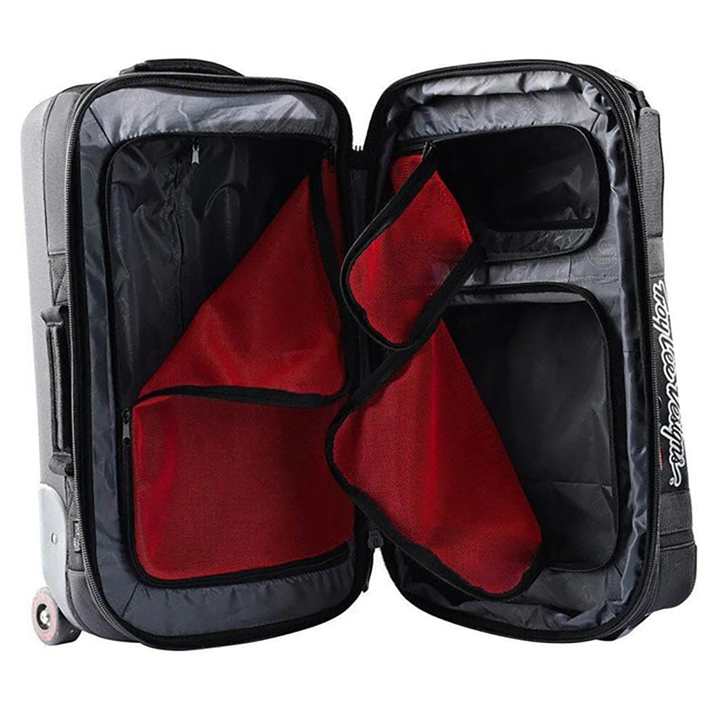 Troy Lee Designs - Sac de voyage à roulettes Short Haul Solid Noir