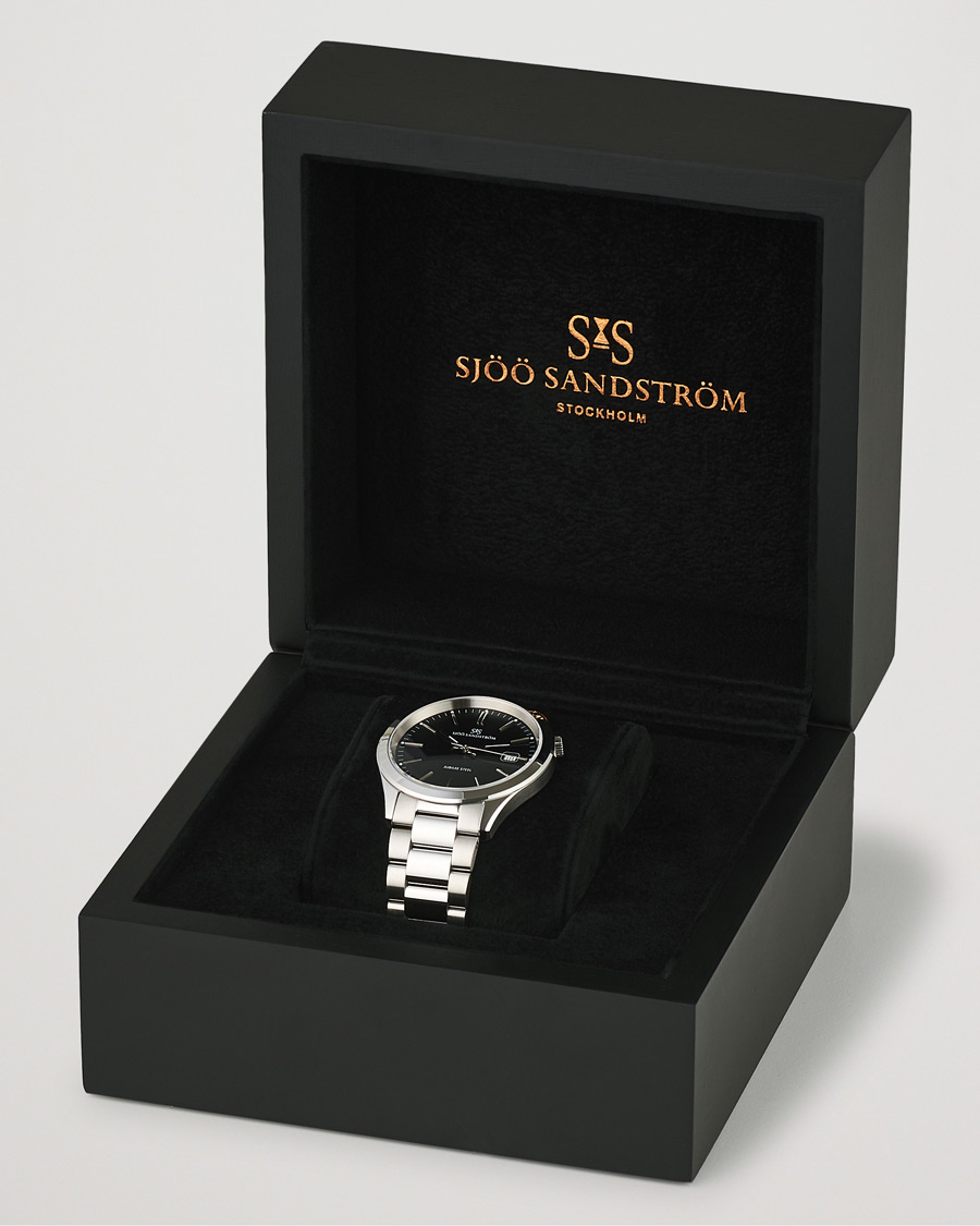 Sjöö Sandström Jubilee Steel Quartz 40mm Black/Steel