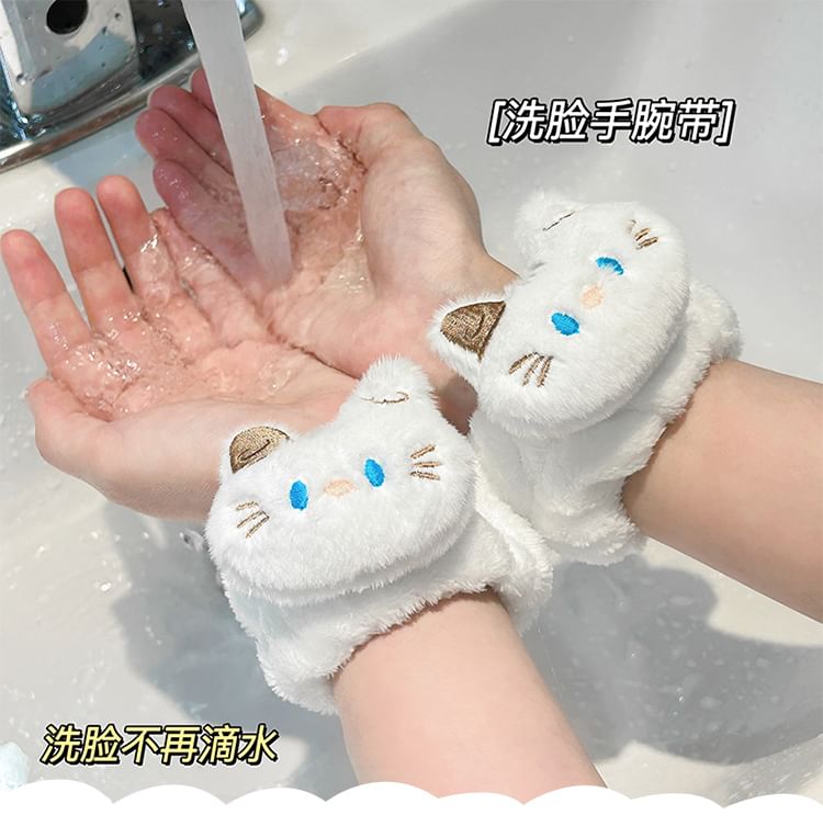 Baburu - Animal Face Wash polsband / hoofdband / haak / set