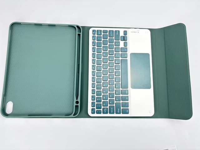 Beskyttende etui med aftageligt Bluetooth-tastatur til iPad Grøn iPad 10 10,9 tommer