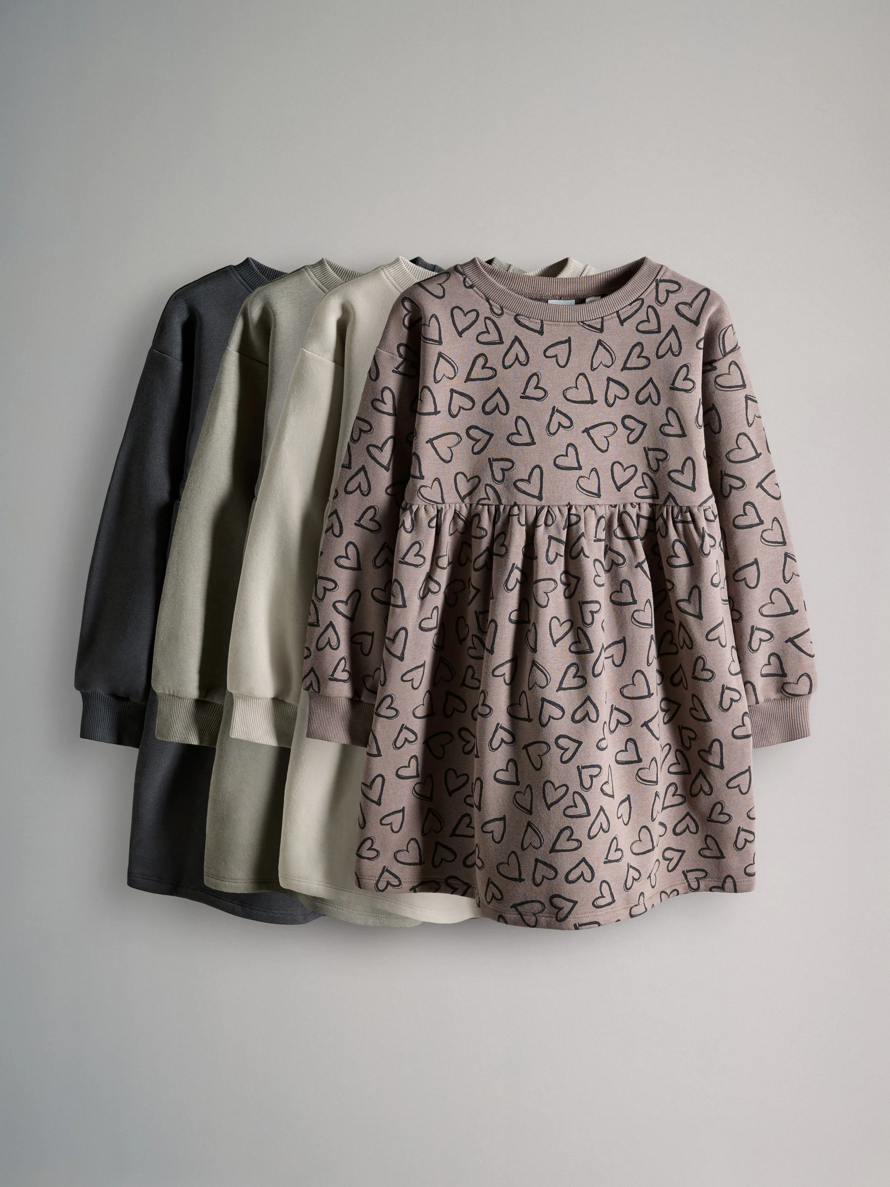 Grijs/pastelgeel - The Set Sweat Dresses