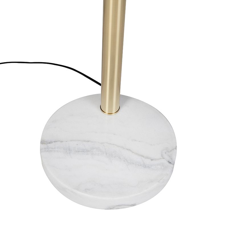 Art deco vloerlamp goud 5-lichts - Sixties Marmo
