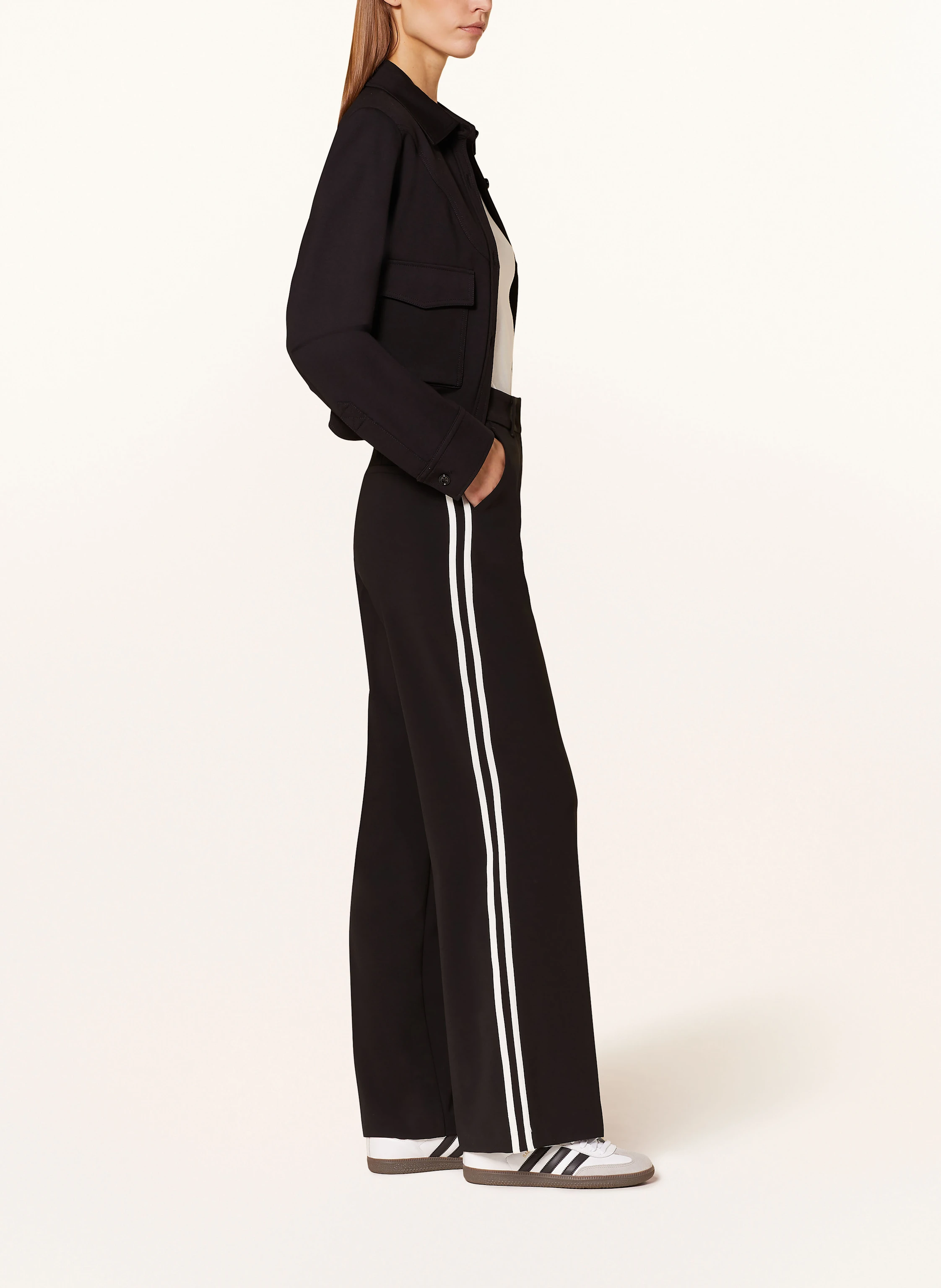 CAMBIO Marlenehose AMELIE mit Galonstreifen