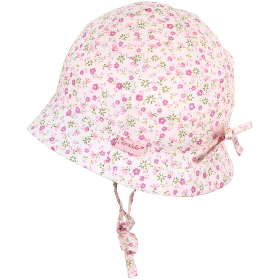 Sterntaler Kinderhut Blumen rosa