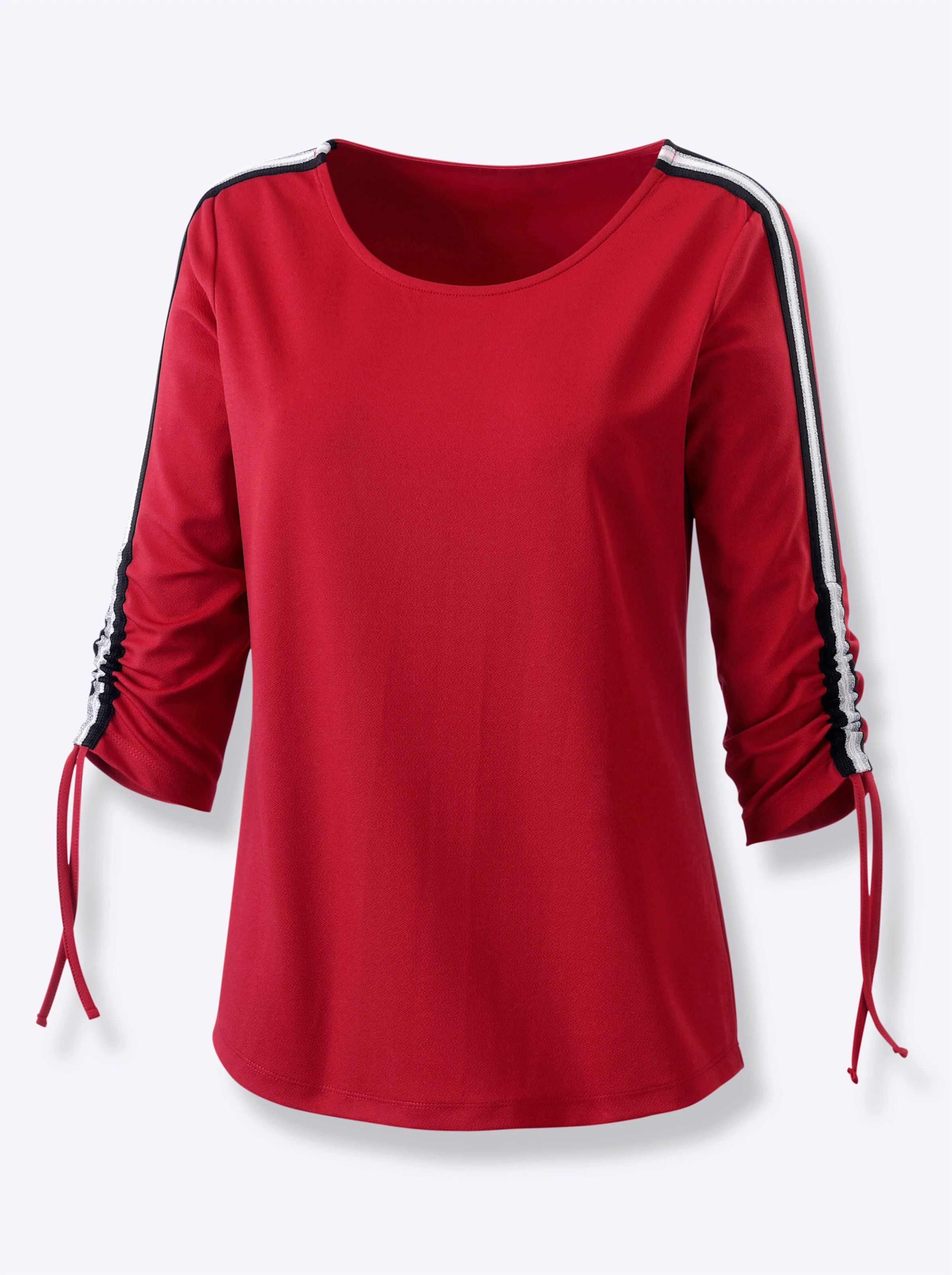 3/4-Arm-Shirt in rot