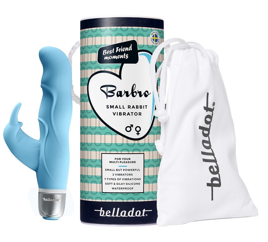 Belladot Barbro rabbit vibrator blå