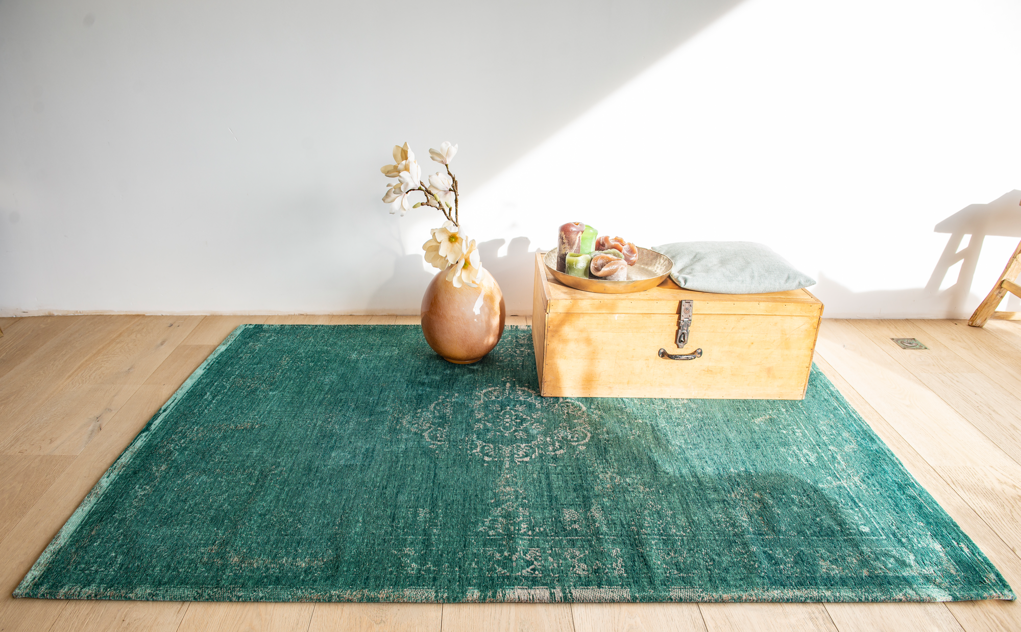 Ecorugs vloerkleed Medallion groen 80x150 cm