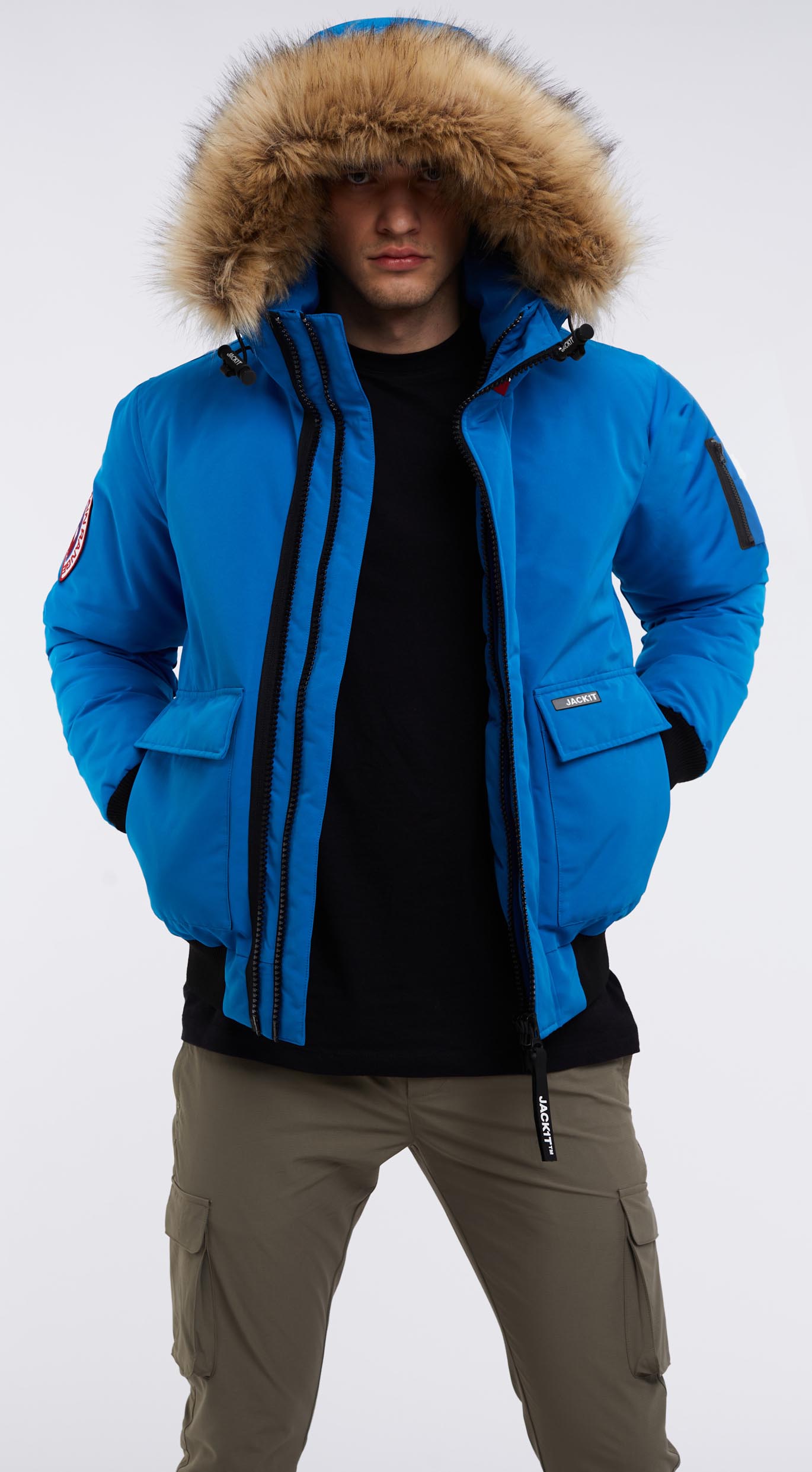 Neo Mountain Bomber Jacket Herre Royal/Natural