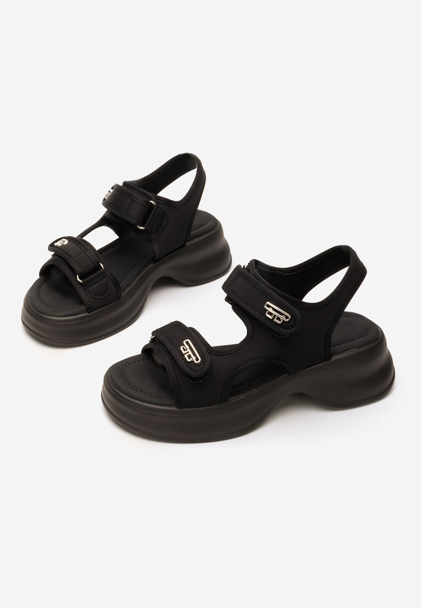 Sandales femme noires Clotylde