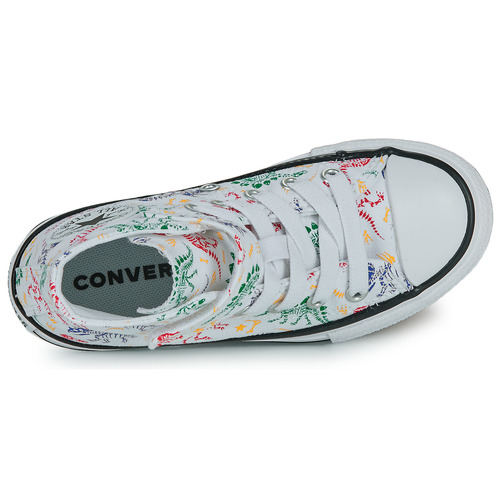 Converse - CHUCK TAYLOR ALL STAR EASY-ON DINOS - Blanc / Multicolore