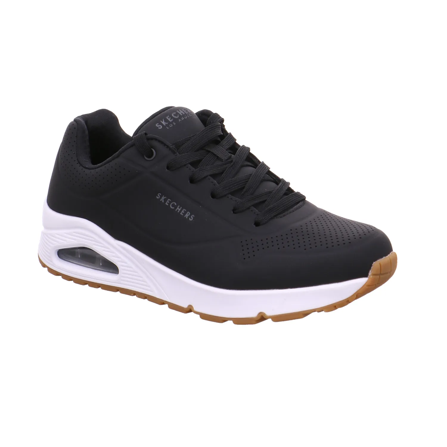 SKECHERS Halbschuhe Sneaker Schwarz Synthetik