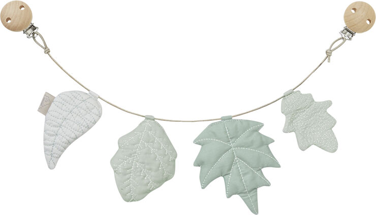 Cam Cam Copenhagen Pram Chain, Leaves - OCS Mix Dusty Green Dusty green
