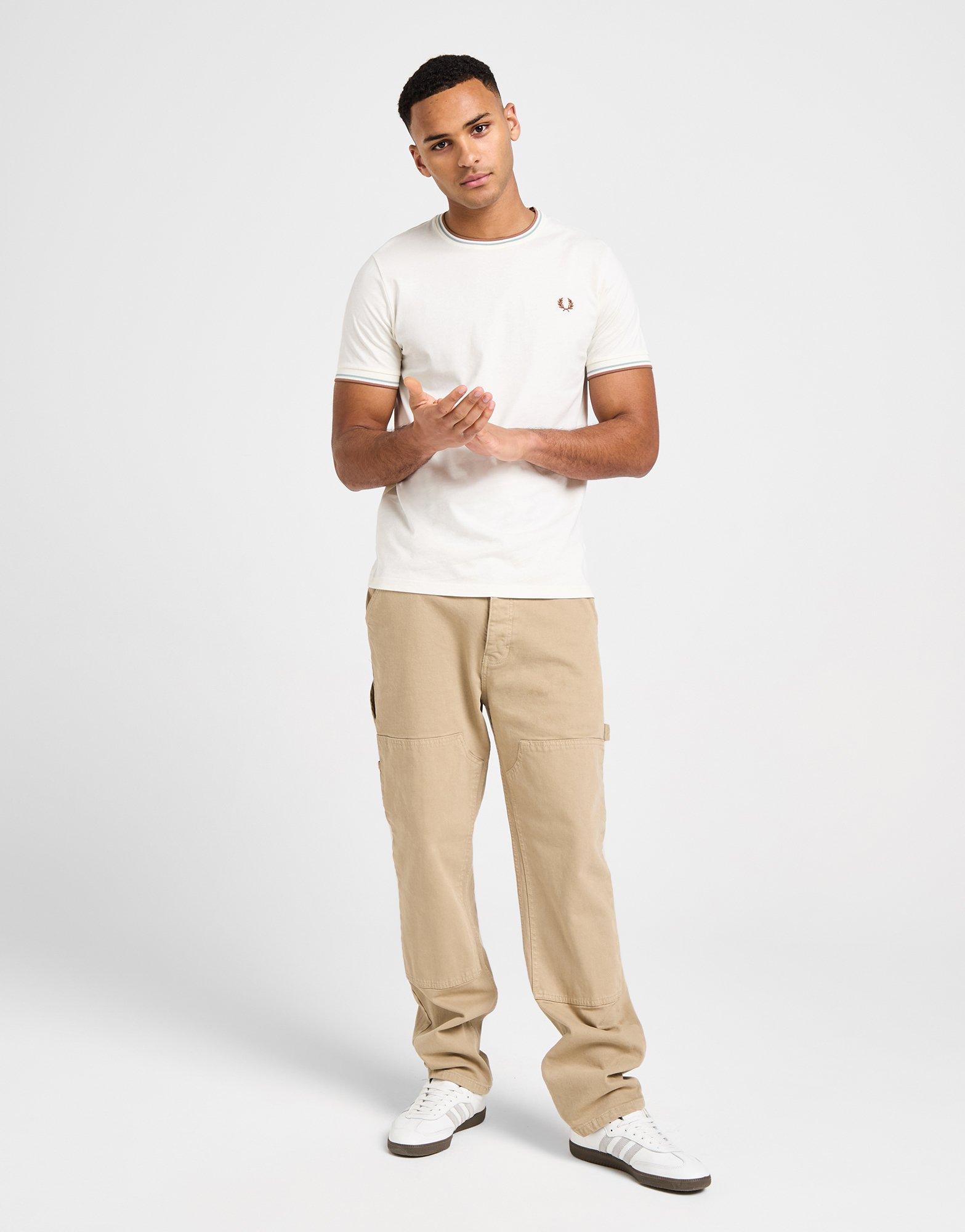 Fred Perry T-Shirt à Manches Courtes Twin Tipped Ringer Homme