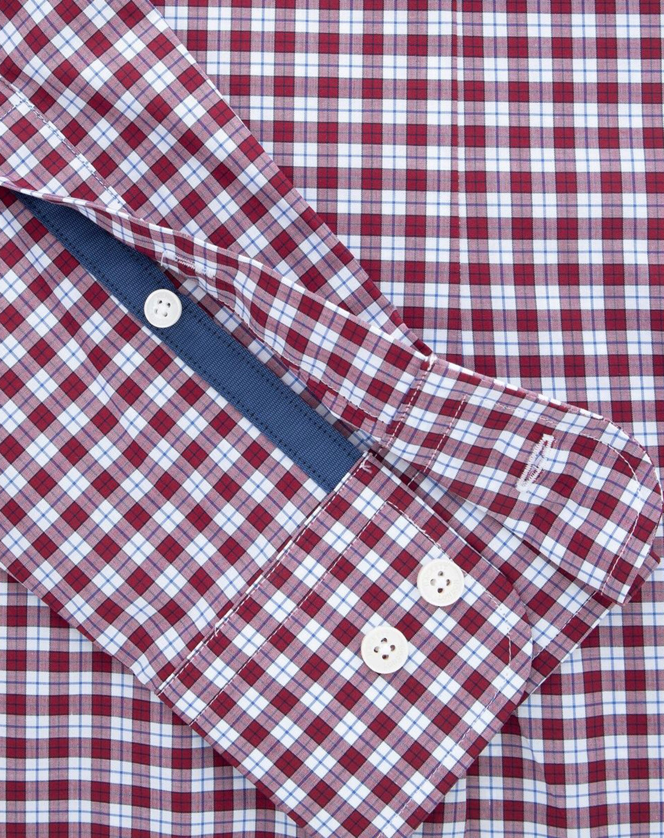 Hackett London Chemise Slim Fit à carreaux vichy rouge/blanc