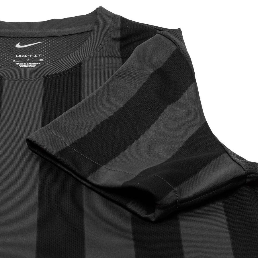 Nike Maillot Dri-FIT Striped Division IV - Gris/Noir/Blanc Femme
