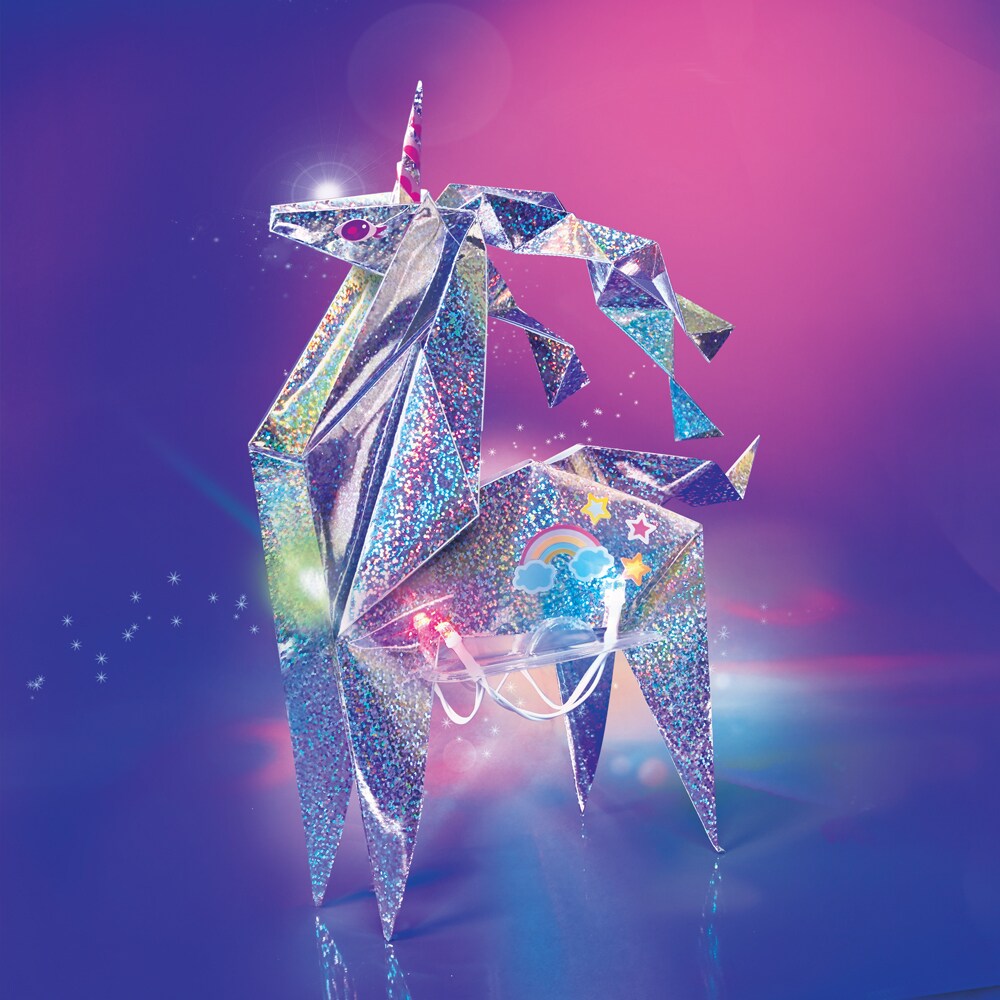 4M KidzMaker - Leuchtendes Origami Einhorn