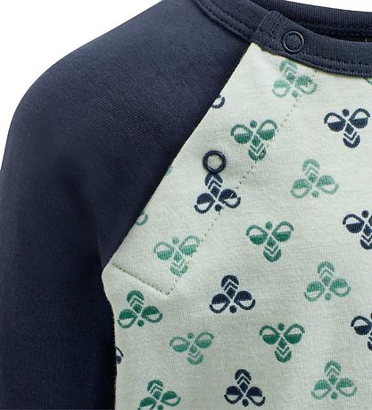 Hummel Bluse - HMLBoBlå -  Grøn m. Logo