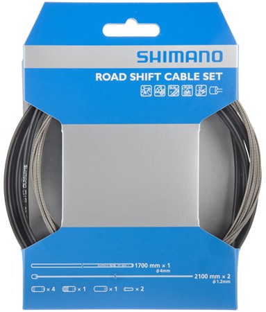 Shimano SIS-SP41 Derailleurkabelset Race Zwart