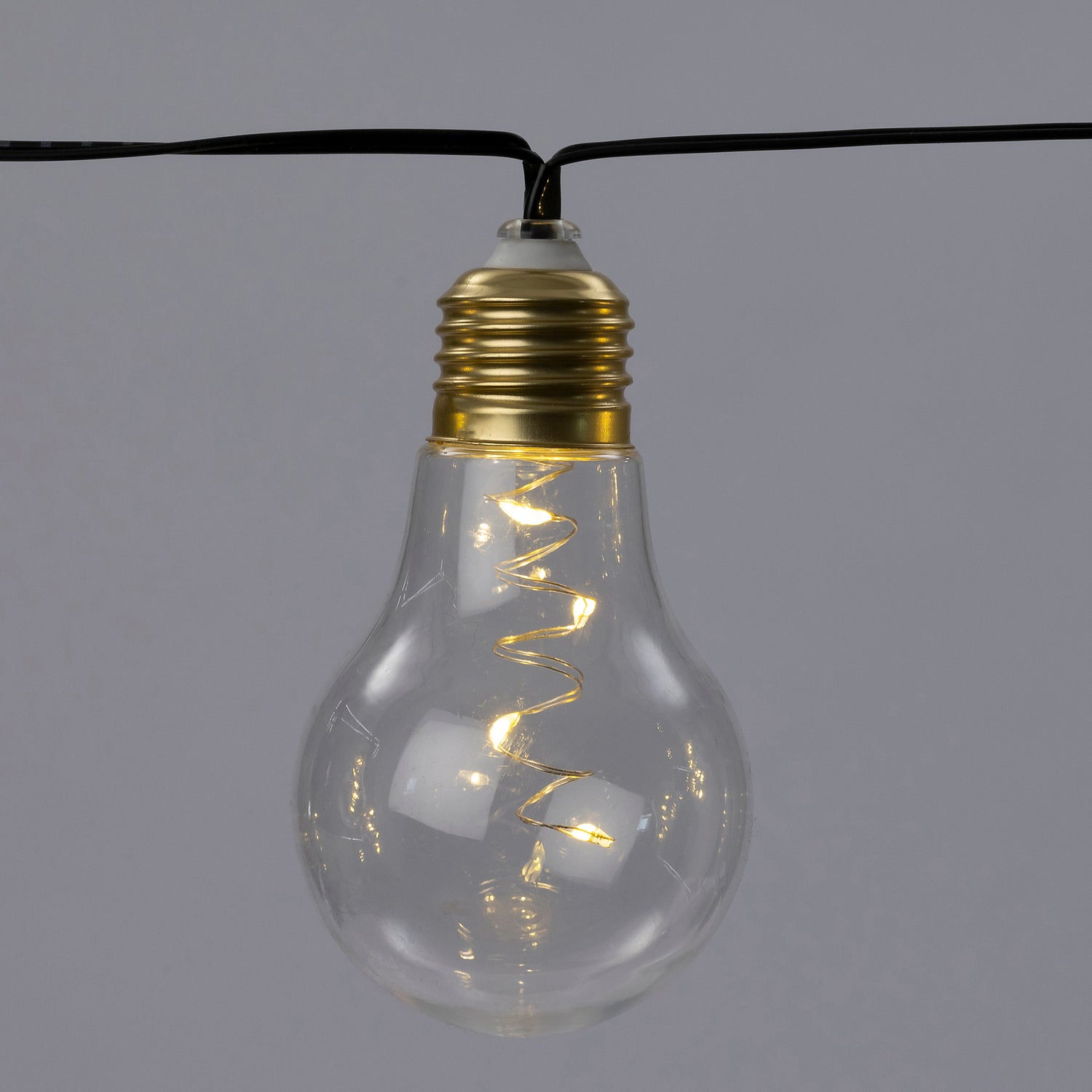 Intratuin solar lichtsnoer transparant 180 cm met 10 lampjes