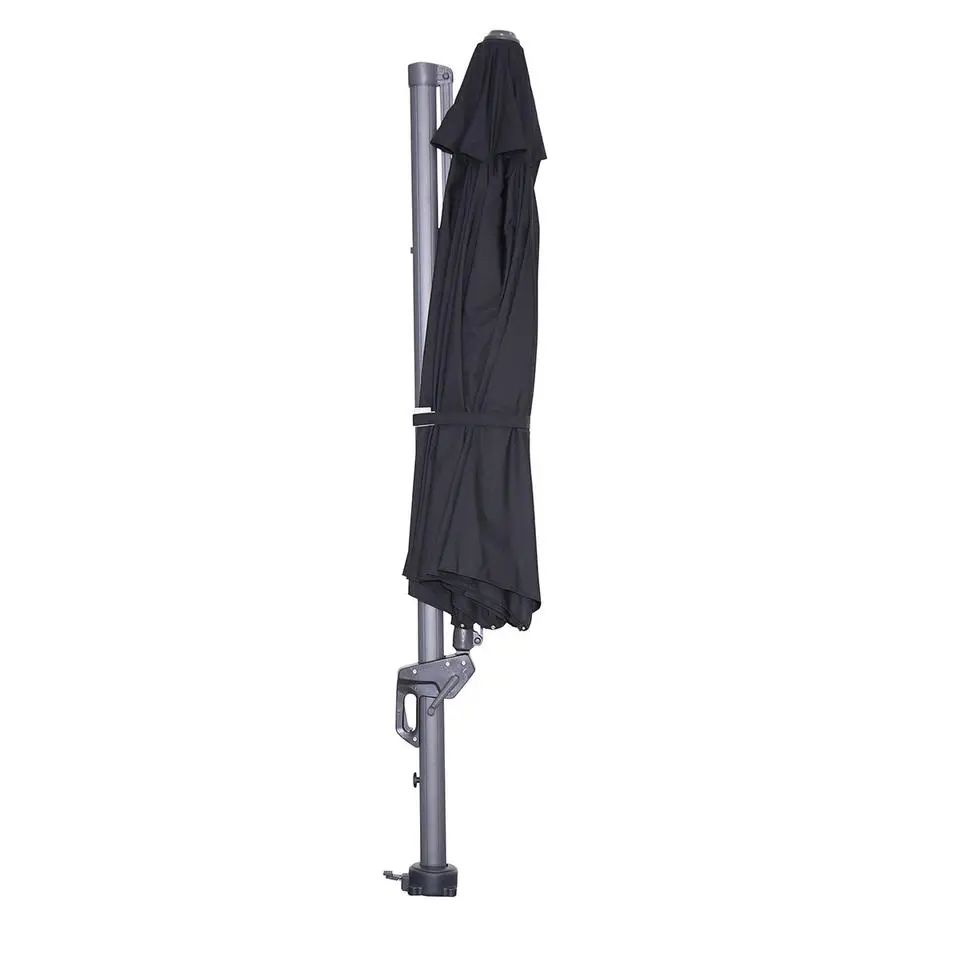 Garden Impressions Hawaii zweefparasol Ø350 c. black - zwart
