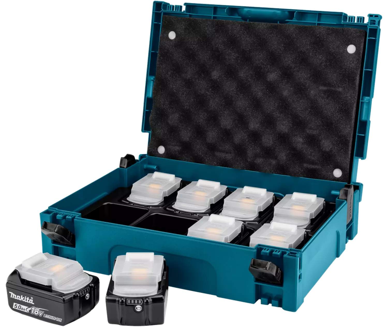 Makita 839742-7 Kofferinzet/inlay 8x accu BL1850B Mbox1, 199697-1