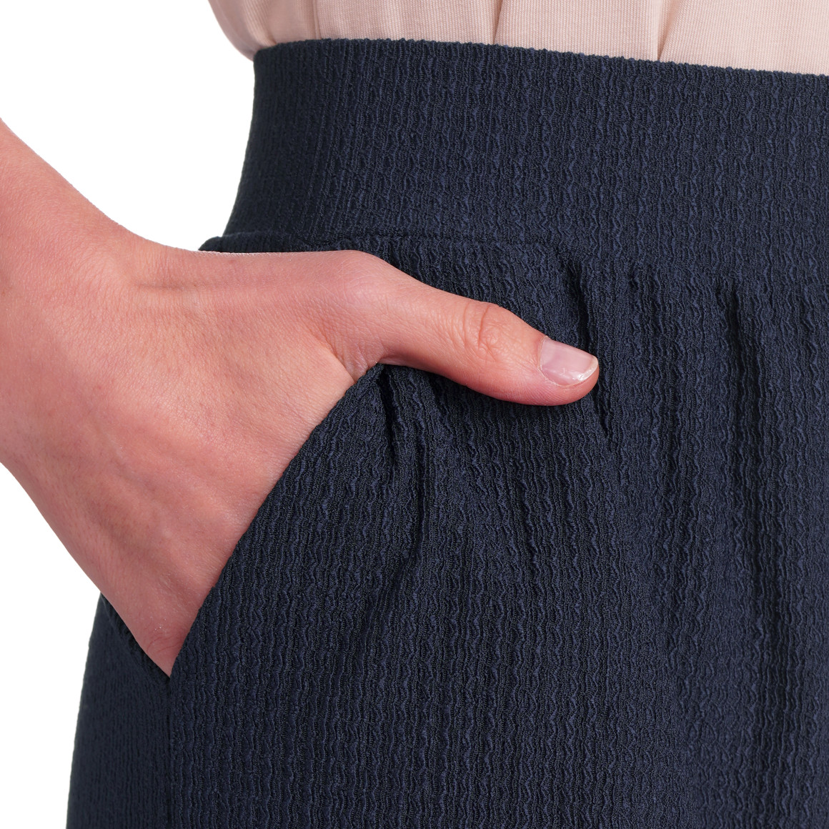 Gina Benotti Damen Culotte mit strukturiertem Material dunkelblau