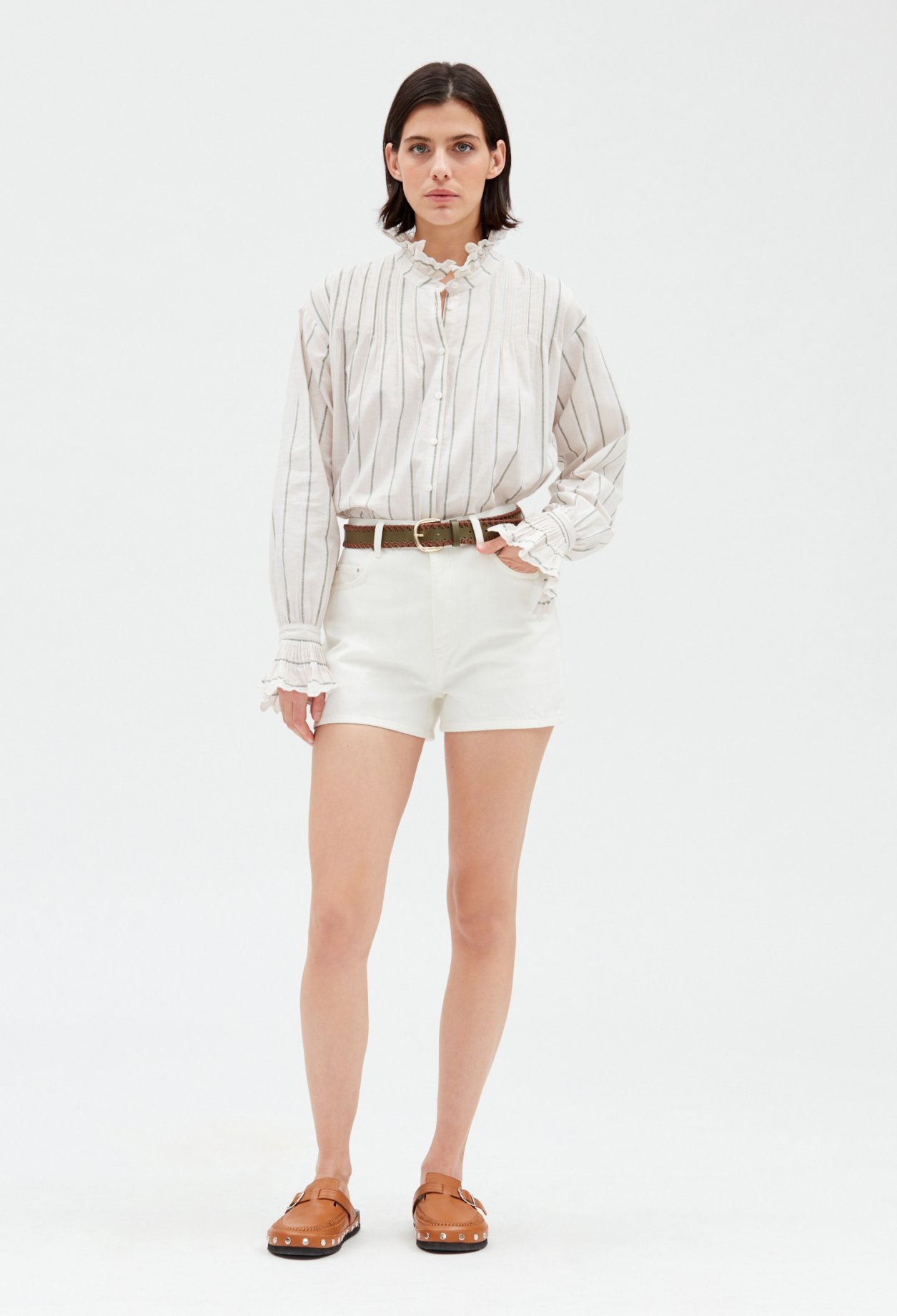 Short jean ecru